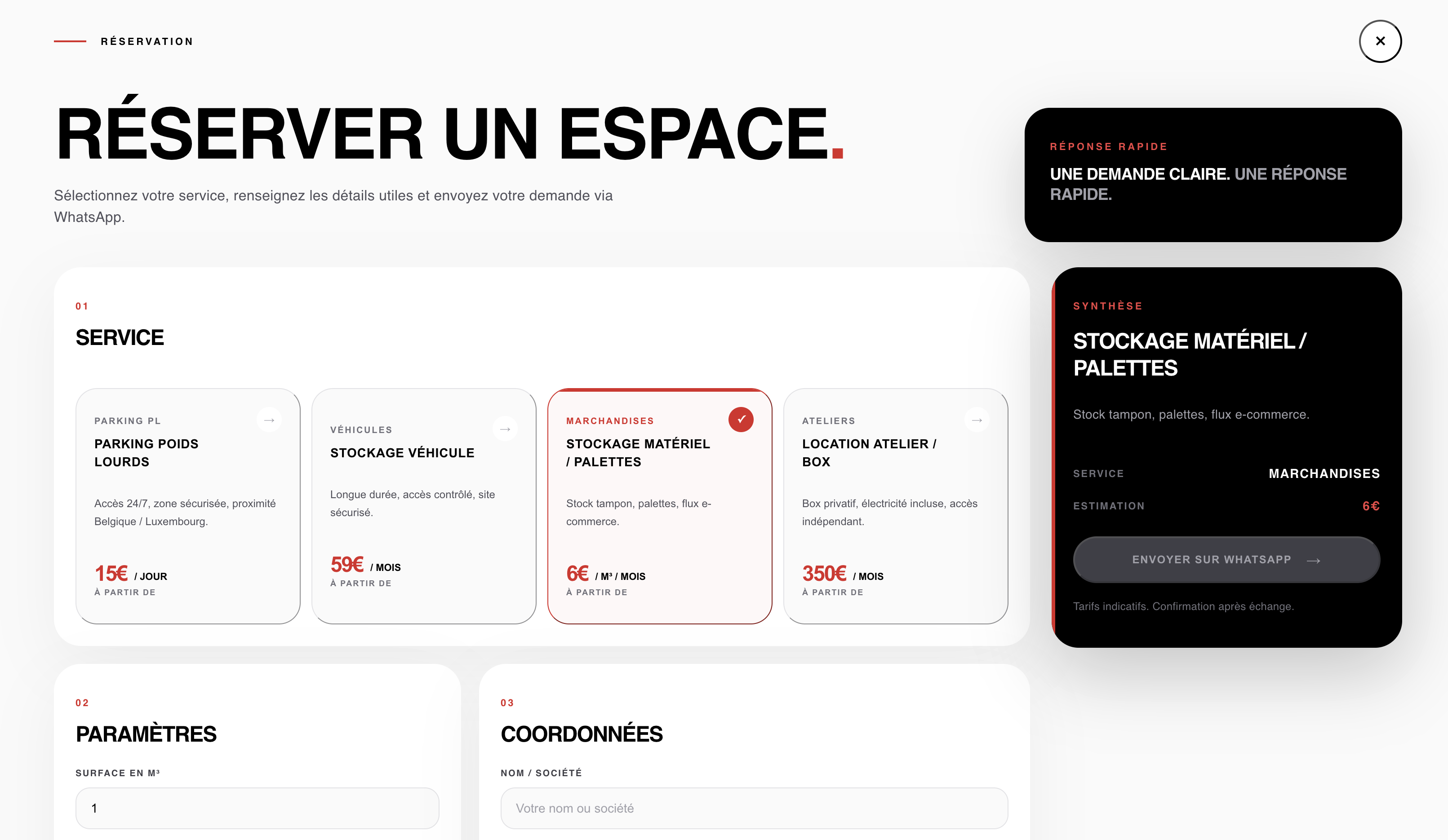Plateforme commerciale SED-X